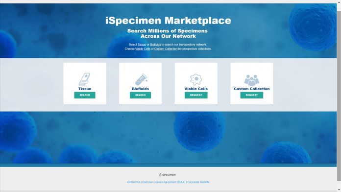 The iSpecimen Marketplace is modeled after similar online consumer portals designed for one-stop shopping.