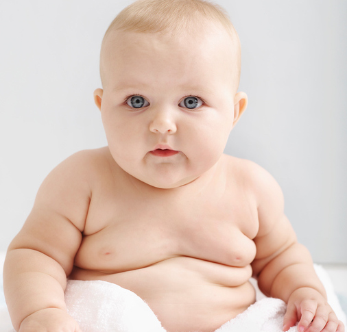 Chubby Baby in Towel