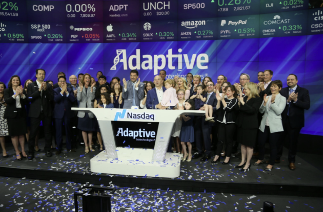 Personalized Dx / Rx Developer Adaptive Biotechnologies Raises $300M in IPO