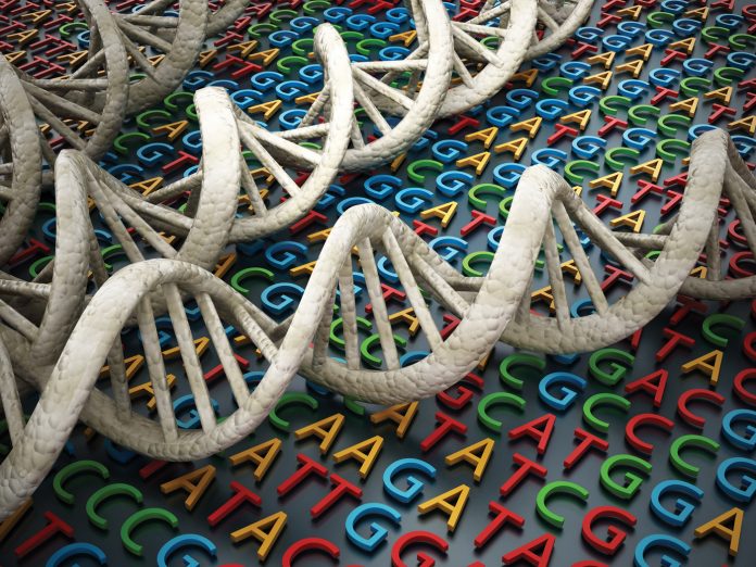 DNA strands on unaligned genome sequence.