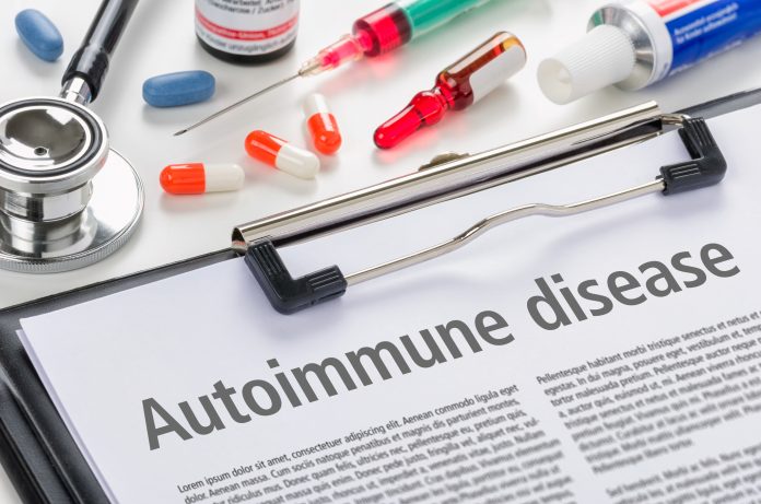 The diagnosis Autoimmune disease written on a clipboard