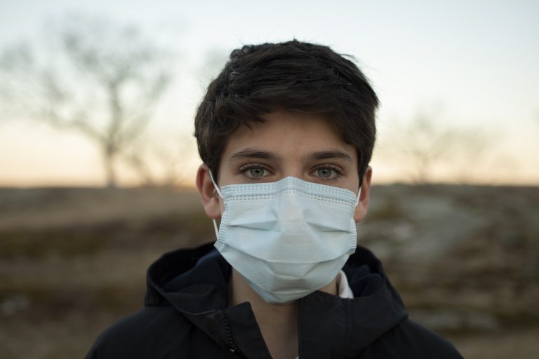 Boy with Surgical Mask