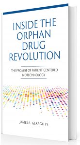 À l'intérieur de la couverture du livre Orphan Drug Revolution 
