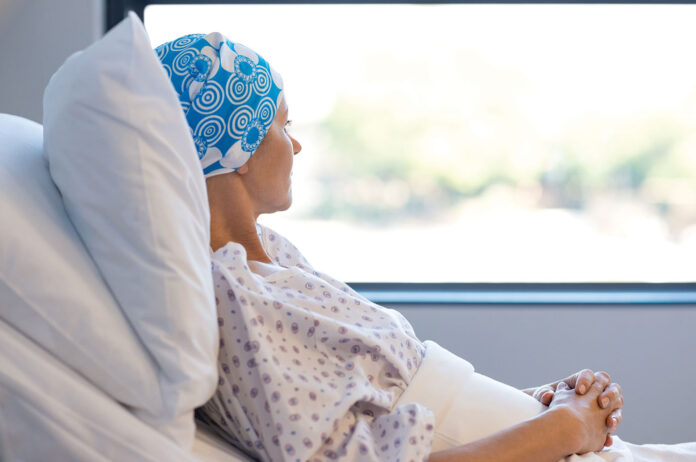 Woman cancer patient