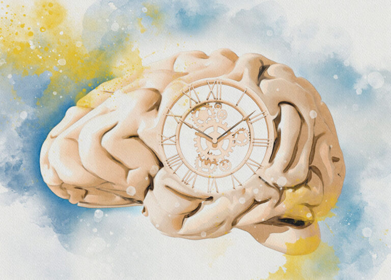 Brain Clock Aging Concept