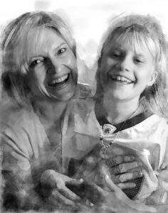 Sharon King with daughter Taylor