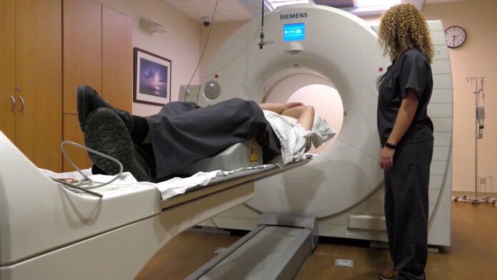 Coronary artery calcium CT scan